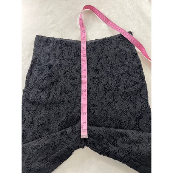 A.L.C. Elie Lace Wide Leg Trouser Pants Womens 2 / XS Eyelet Lace Black Capsule - Picture 10 of 13